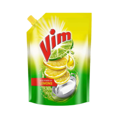 Vim Dishwash Liquid Gel Lemon, With Lemon Fragrance,  900 ml Refill Pouch