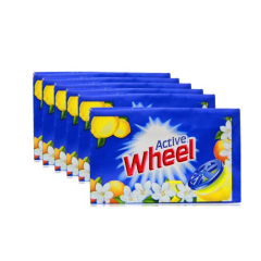 Wheel Blue Detergent Bar, 160 g Pack of 6