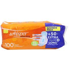 Whisper Choice Extra Long  18Pads