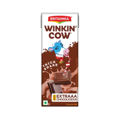 Britannia Winkin Cow Chocolate Milkshake, 200 ml