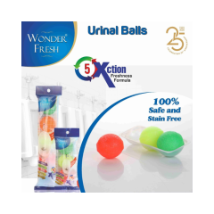 Round Wonder Fresh Urinal Balls, For Toilet, Packaging Size: 200 Gm