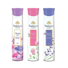 Yardley London Refreshing Deo Body Spray Tripack for Women, 150ml 