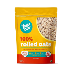 Yogabar 100% Rolled Oats 400g | Premium Golden Rolled Oats