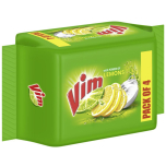 Vim Dishwash Bar - Lemon, 105 g (Pack of 4)