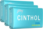 Cinthol Cool Bathing Soap - Menthol & Active Deo Fragrance, 99.9% Germ Protection, 100X3g 
