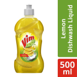Vim Dishwash Liquid - Gel Lemon, 500 ml Bottle