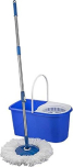 Gala Smarty 360 Degree Spin Mop with Bucket with 1 Refill for Magic Cleaning (Blue and White)