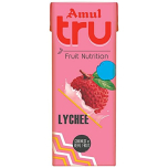 Amul Tru Litchi, 180 ml Tetra Pak