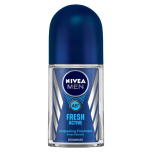 Nivea Fresh Active Deodorant Roll On for Men, 50 milliliters