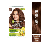 Garnier Color Naturals Crème hair color, Shade 5.32 Caramel Brown,( 35ml + 30g)