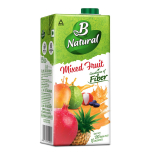 B Natural Mixed Fruit - Goodness Of Fiber, Made From Choicest Fruits, 1 L Carton