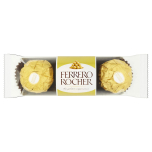 Ferrero Rocher Hazelnut Chocolates, 3 pcs(imported)