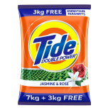  Tide Plus Extra Power Detergent Washing Powder - 7+3kg (Jasmine and Rose) 