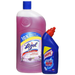 Lizol Disinfectant Surface Cleaner Lavender (Free Harpic Toilet Cleaner 200 ml) 975 ml