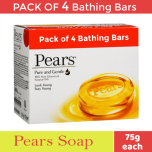  Pears Pure & Gentle Soap - 98% Pure Glycerin  - 75 g (Pack of 4)