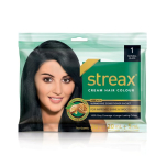 STREAX NATURAL BLACK NO-1 CREAM HAIR COLOR  20GM